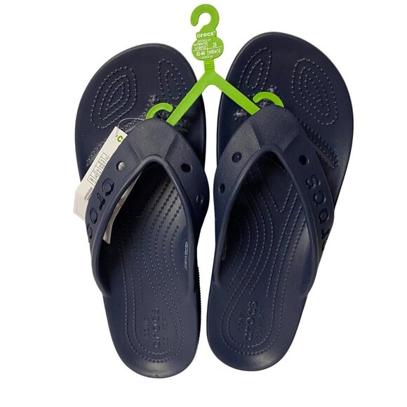 Crocs Classic Navy Blue Flip Flops Sandals Size M10/W12 NWT - Picture 4 of 8
